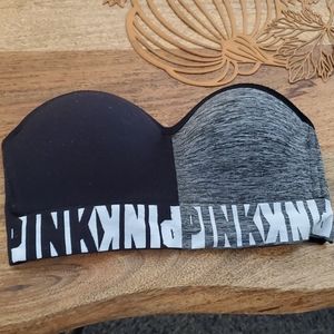 Pink Victoria Secret strapless bra